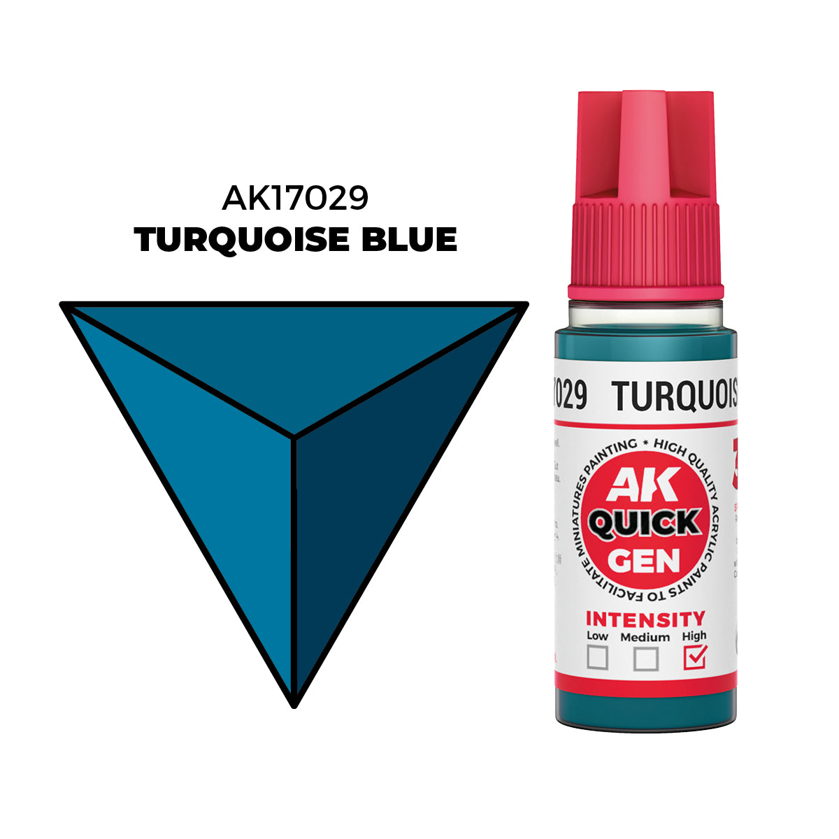 AK Interactive Quick Gen Colors: Turquoise Blue (18ml)