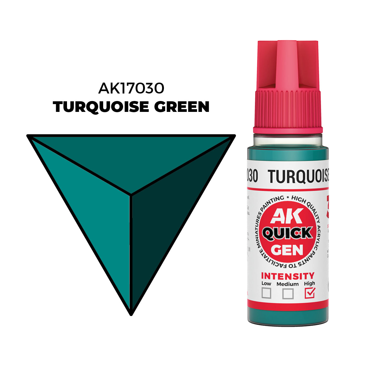 AK Interactive Quick Gen Colors: Turquoise Green (18ml)