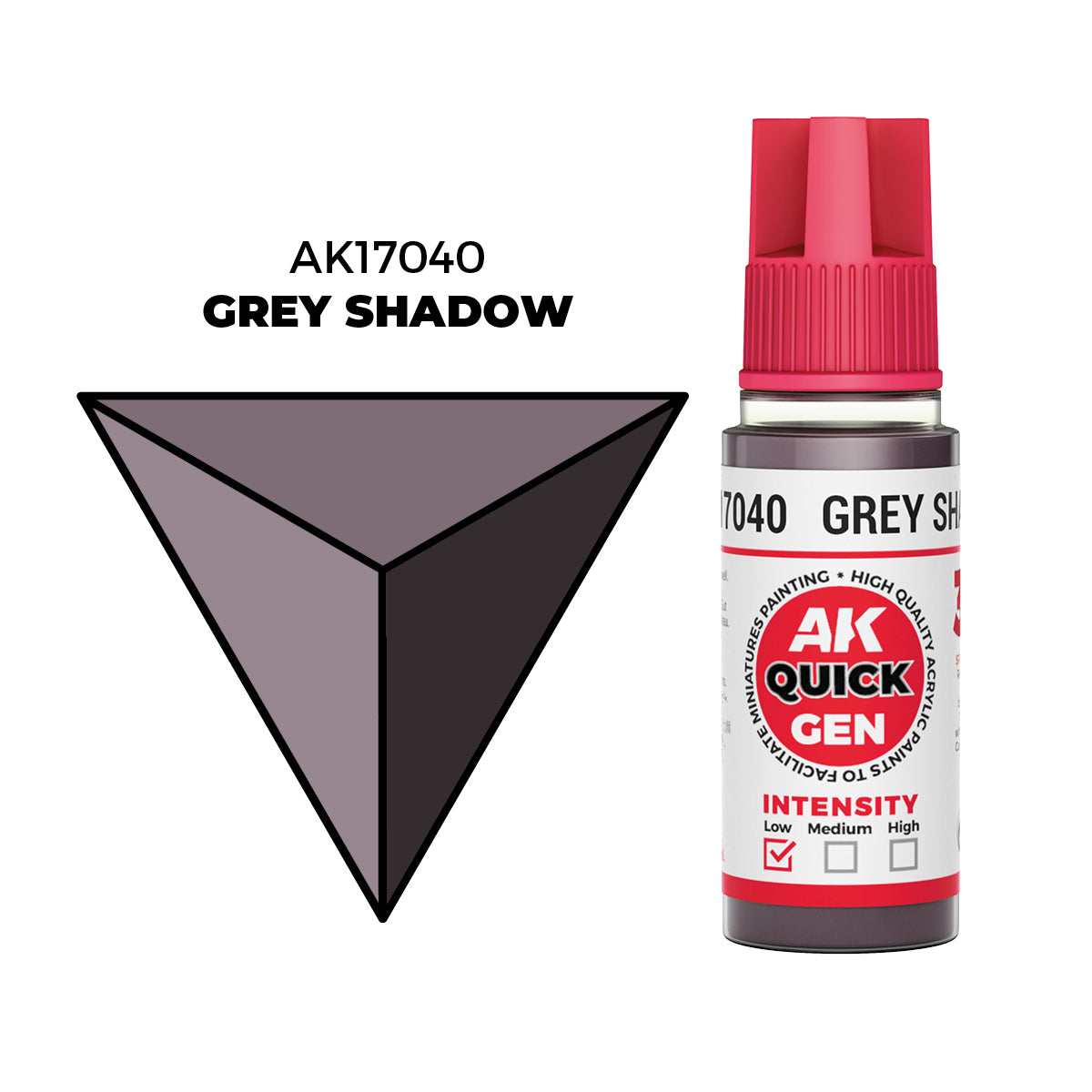 AK Interactive Quick Gen Colors: Grey Shadow (18ml)