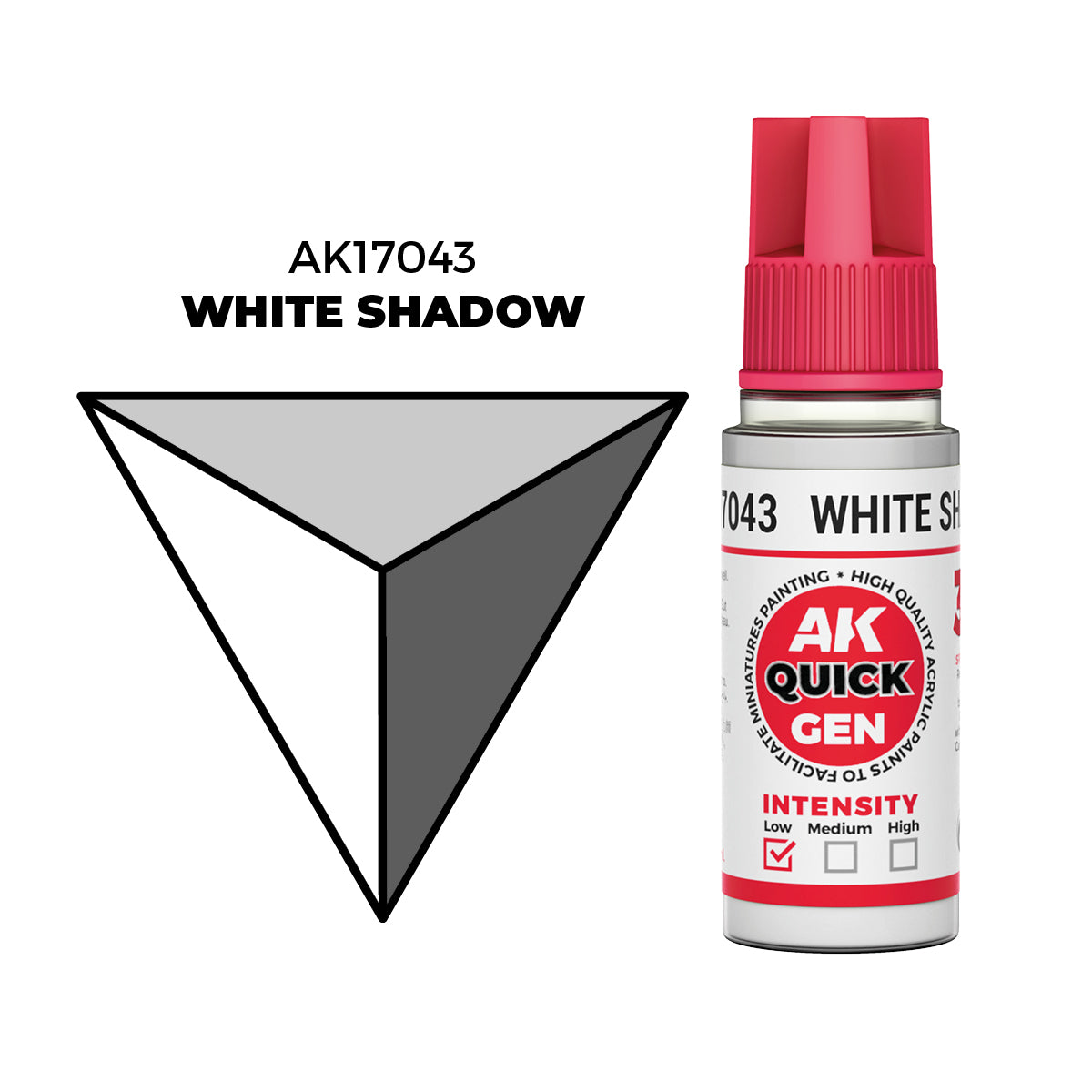 AK Interactive Quick Gen Colors: White Shadow (18ml)