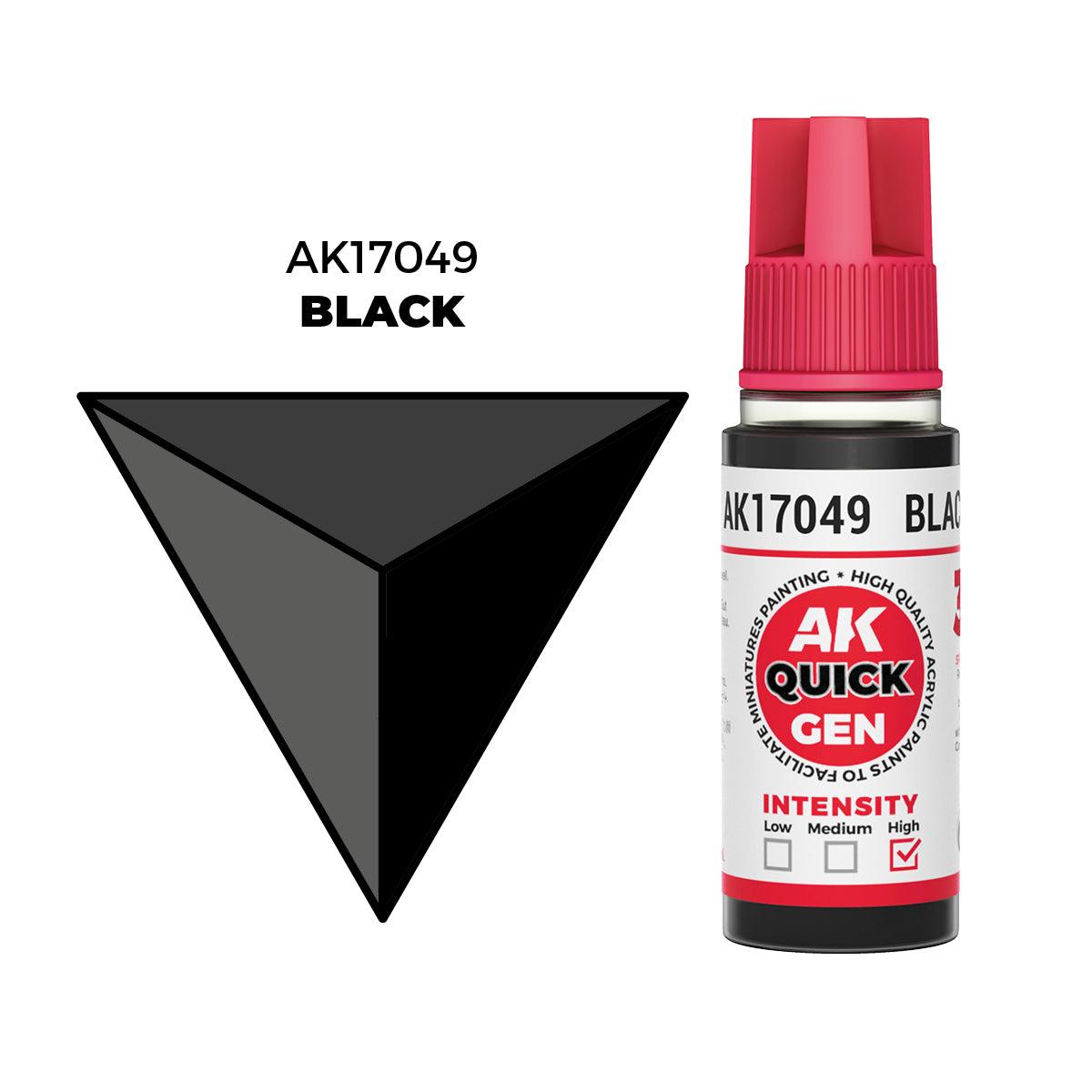 AK Interactive Quick Gen Colors: Black (18ml)