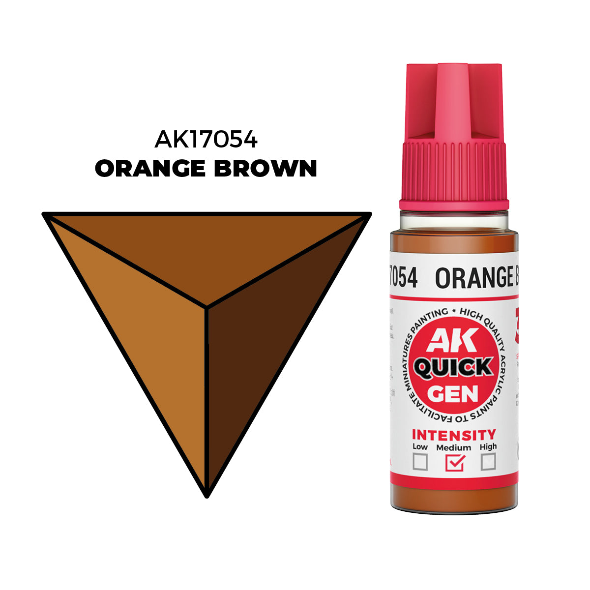 AK Interactive Quick Gen Colors: Orange Brown (18ml)