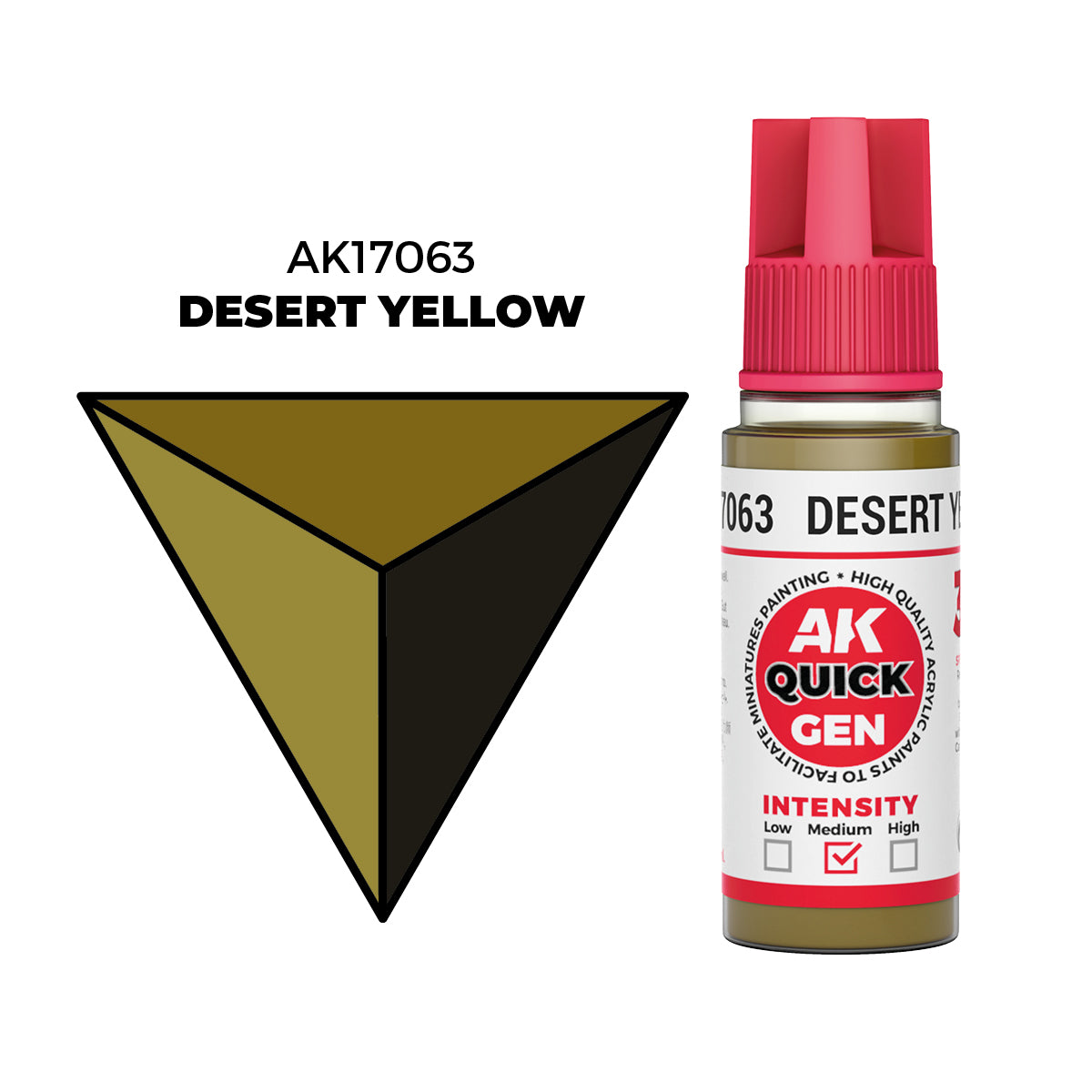 AK Interactive Quick Gen Colors: Desert Yellow (18ml)