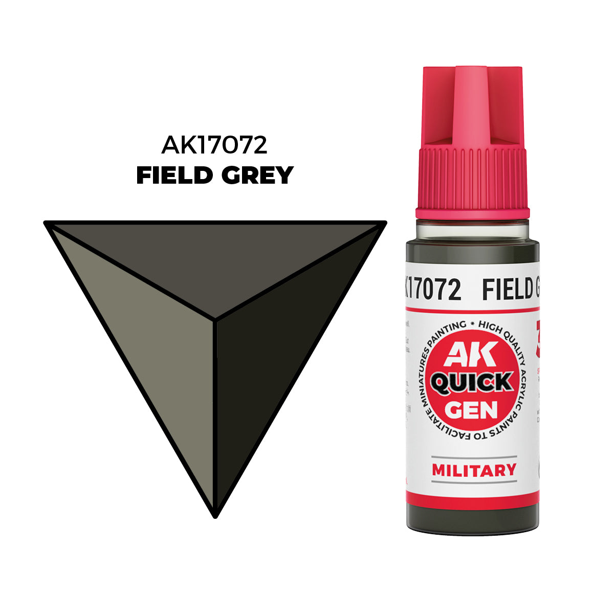 AK Interactive Quick Gen Colors: Field Grey (18ml)