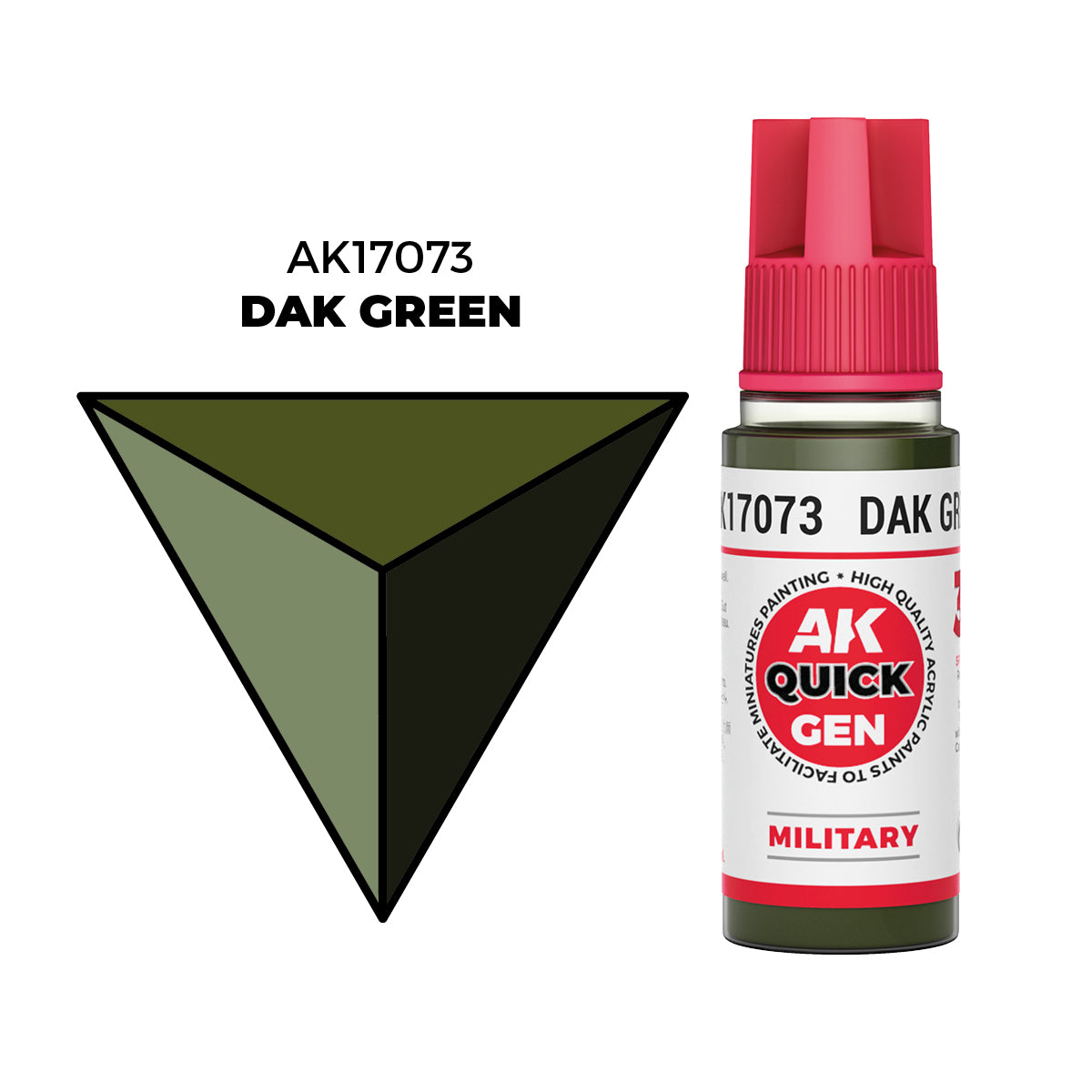 AK Interactive Quick Gen Colors: Dak Green (18ml)
