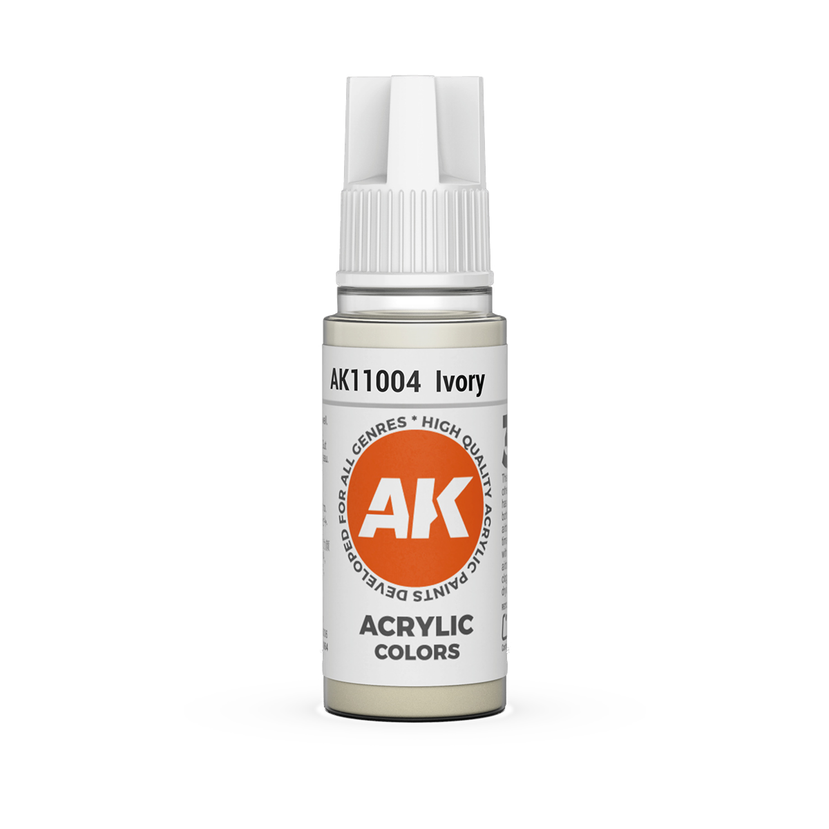 AK Interactive 3rd Gen Acrylic: Ivory (18ml)