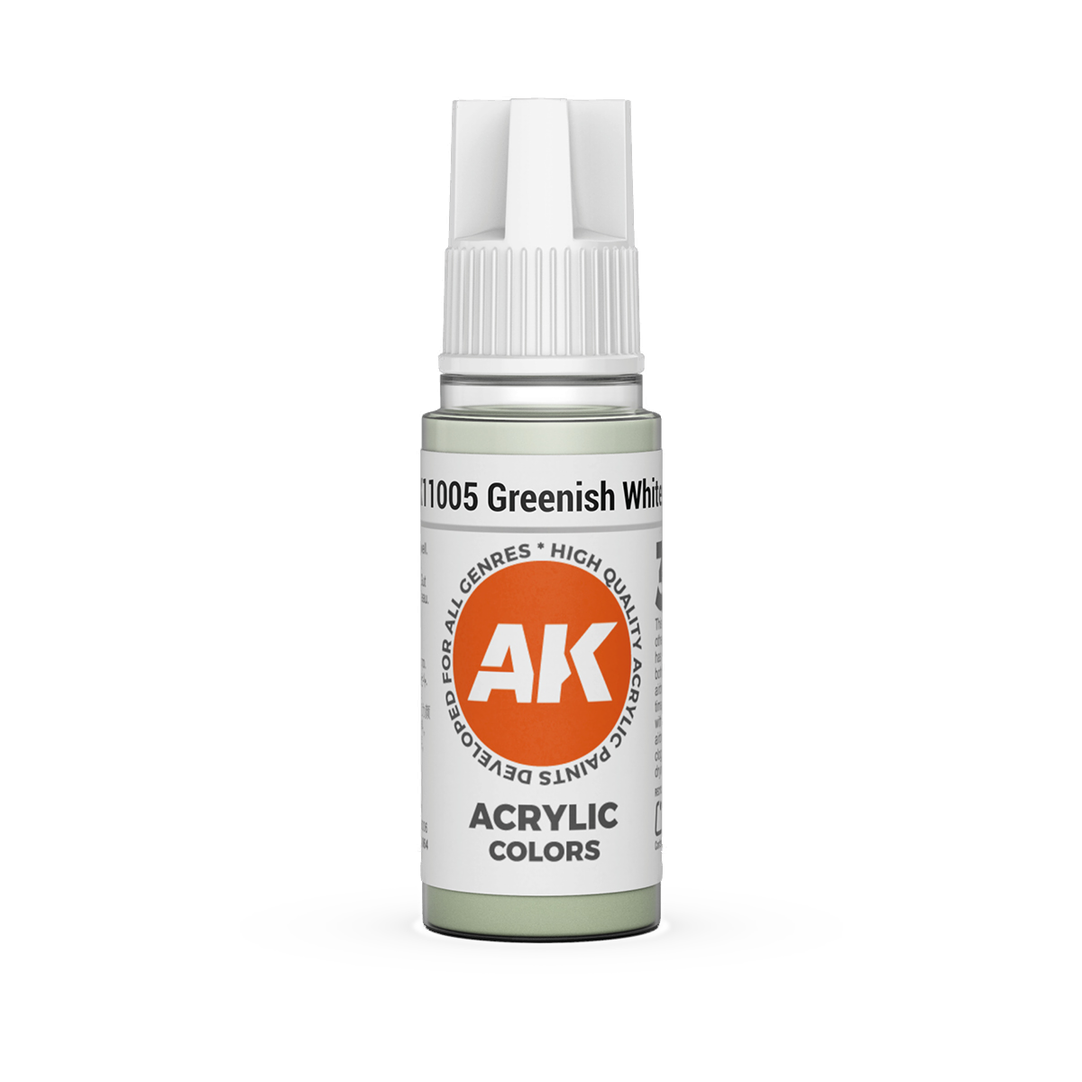 AK Interactive 3rd Gen Acrylic: Greenish White (18ml)