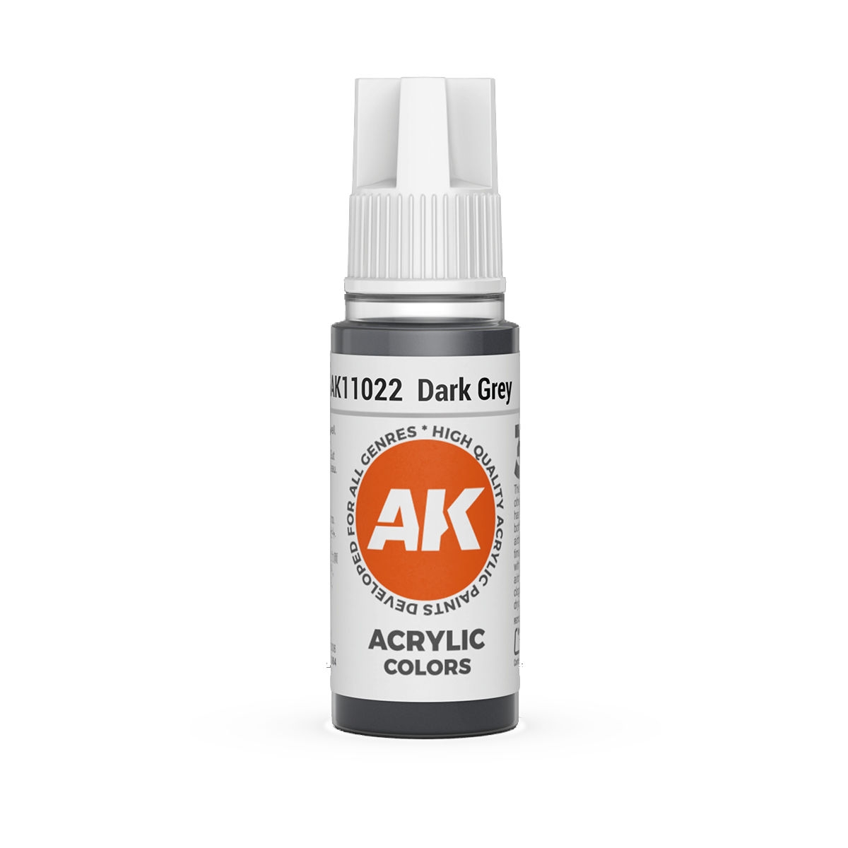 AK Interactive 3rd Gen Acrylic: Dark Grey (18ml)