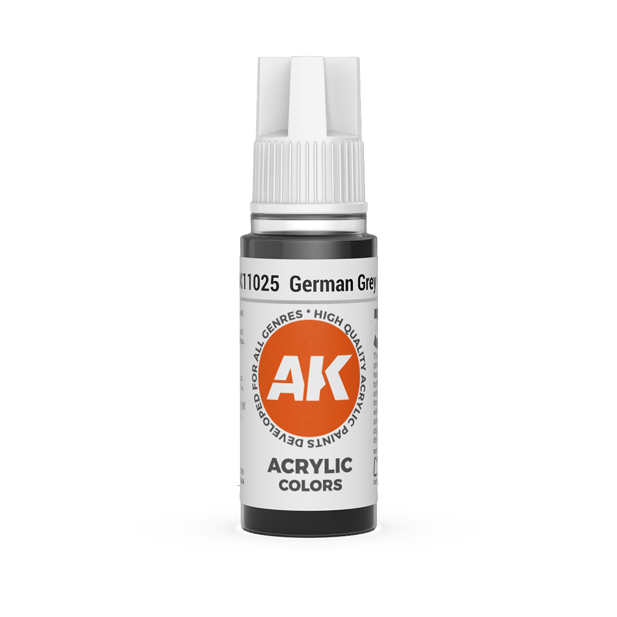 AK Interactive 3rd Gen Acrylic: German Grey (18ml)