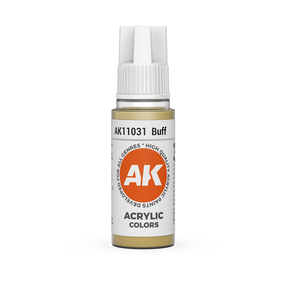 AK Interactive 3rd Gen Acrylic: Buff (18ml)