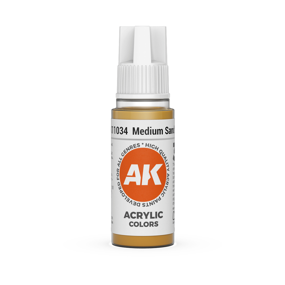AK Interactive 3rd Gen Acrylic: Medium Sand (18ml)