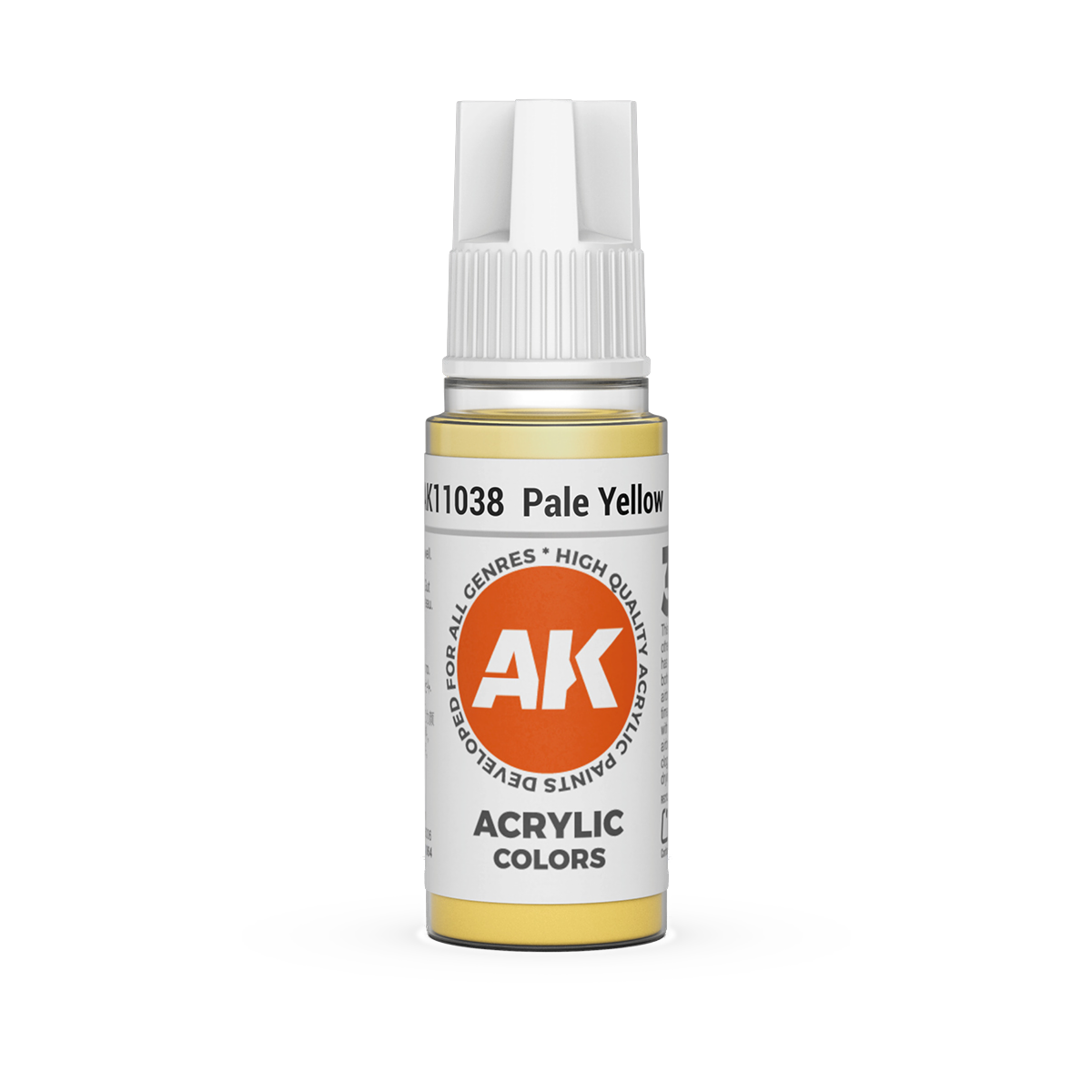 AK Interactive 3rd Gen Acrylic: Pale Yellow (18ml)
