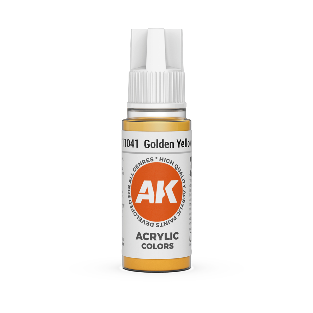 AK Interactive 3rd Gen Acrylic: Golden Yellow (18ml)
