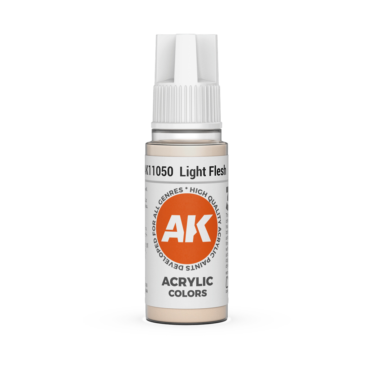 AK Interactive 3rd Gen Acrylic: Light Flesh (18ml)