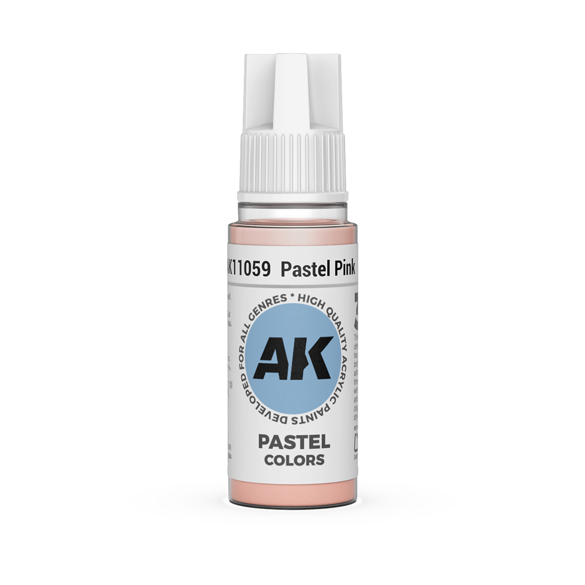 AK Interactive 3rd Gen Acrylic: Pastel Pink (18ml)