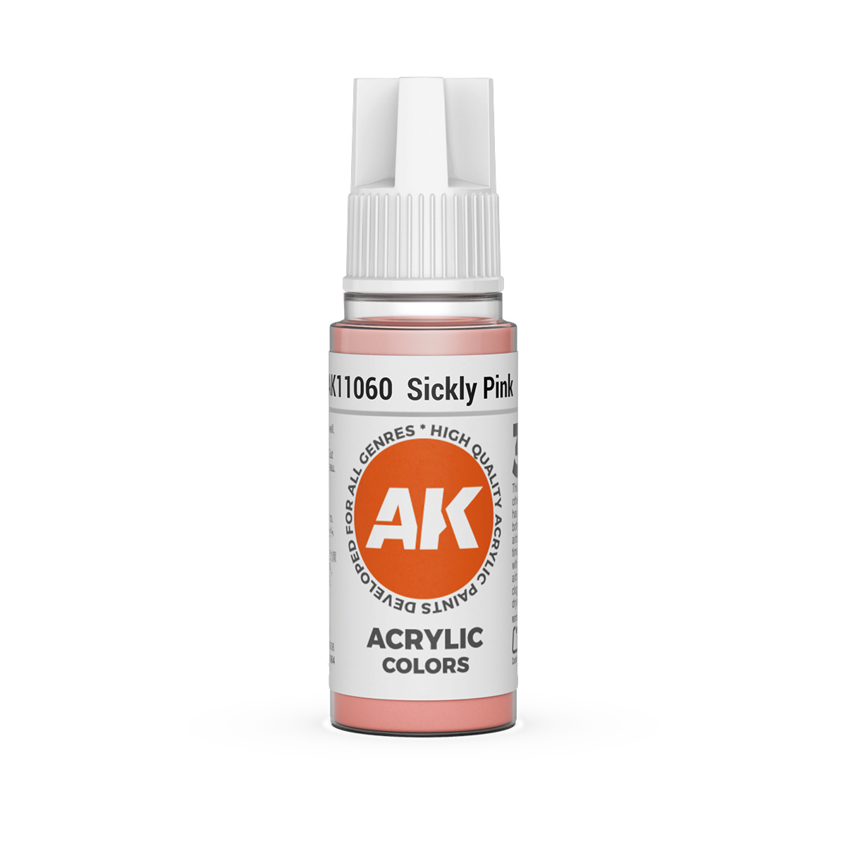 AK Interactive 3rd Gen Acrylic: Sickly Pink (18ml)