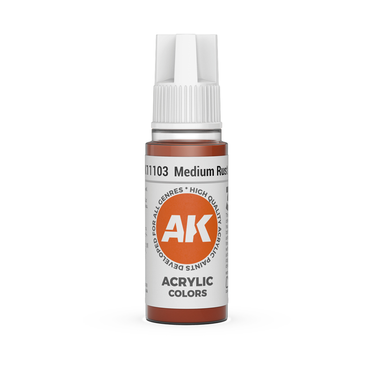 AK Interactive 3rd Gen Acrylic: Medium Rust (18ml)