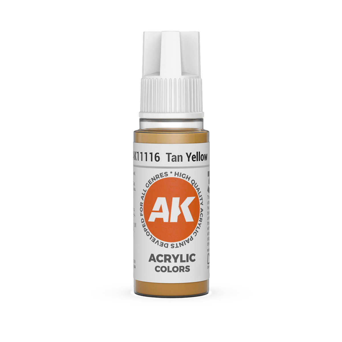 AK Interactive 3rd Gen Acrylic: Tan Yellow (18ml)
