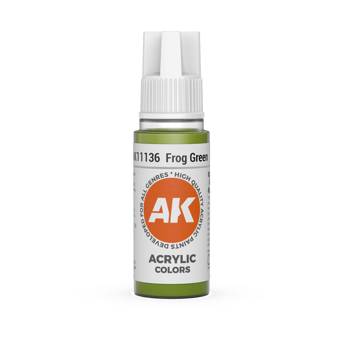 AK Interactive 3rd Gen Acrylic: Frog Green (18ml)