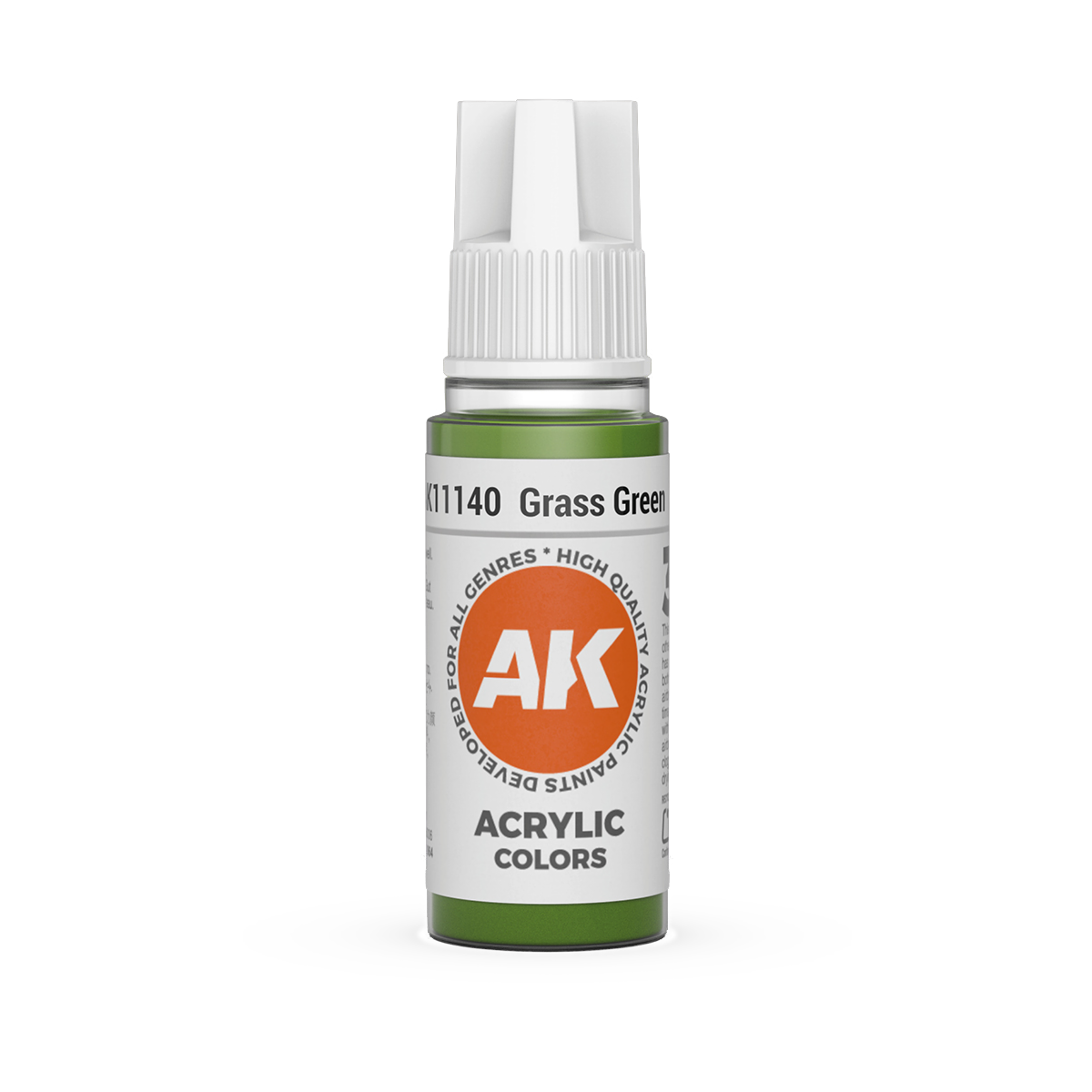 AK Interactive 3rd Gen Acrylic: Grass Green (18ml)