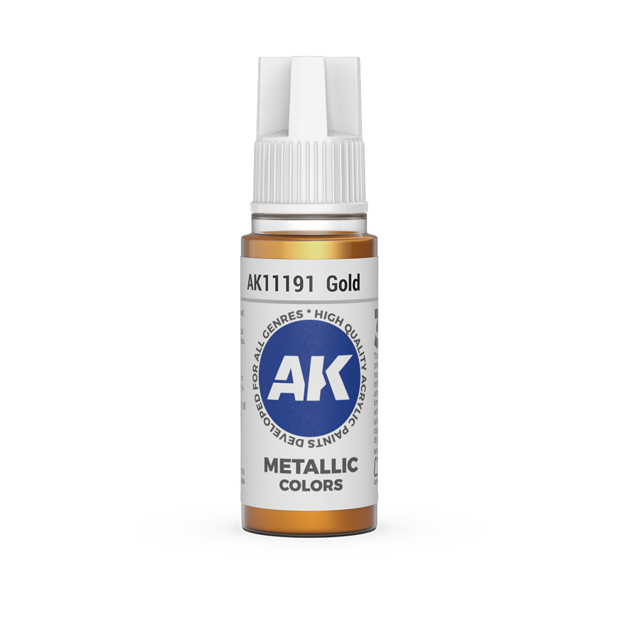 AK Interactive 3rd Gen Acrylic: Gold   (18ml)