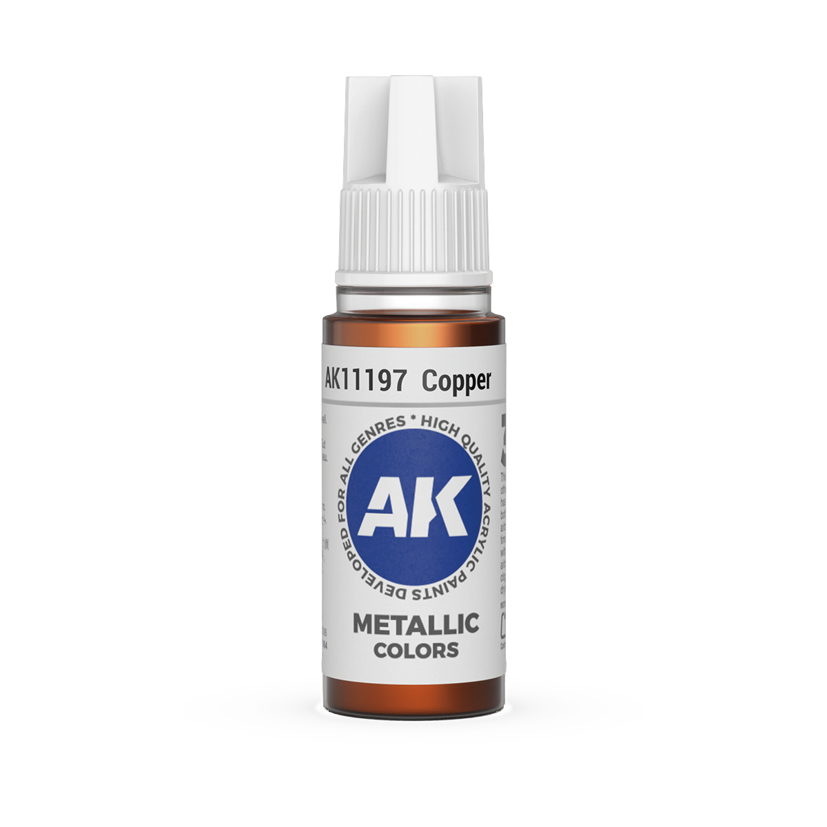 AK Interactive 3rd Gen Acrylic: Copper (18ml)