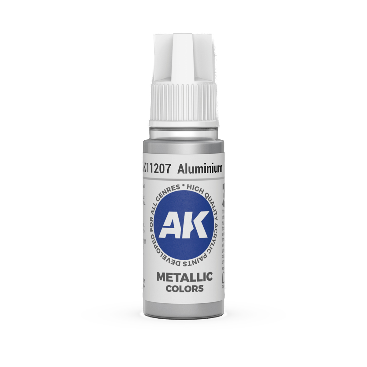 AK Interactive 3rd Gen Acrylic: Aluminum (18ml)