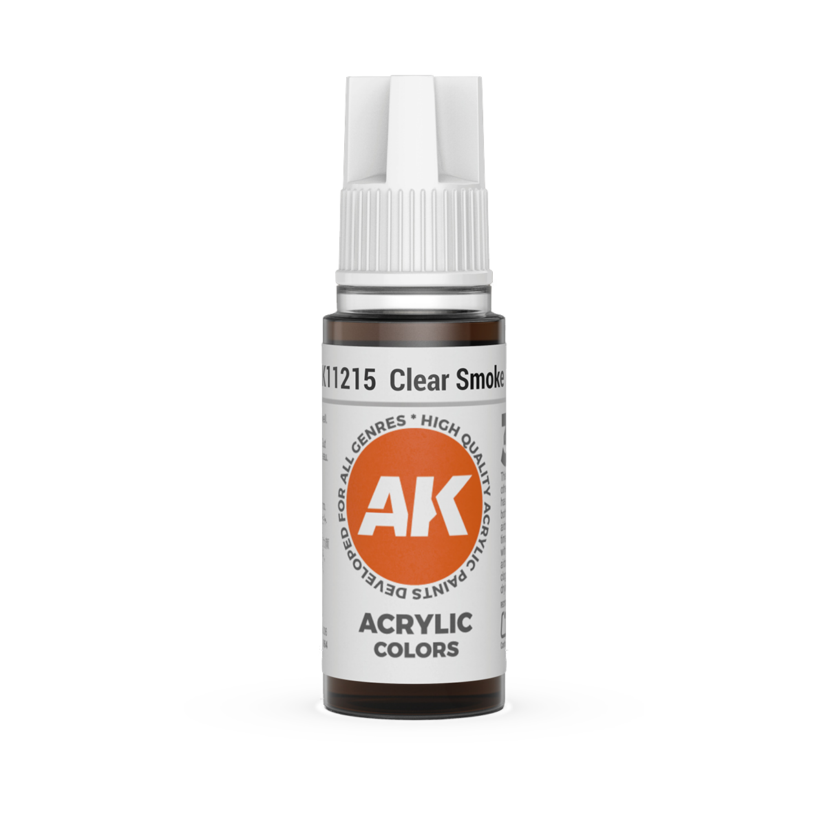 AK Interactive 3rd Gen Acrylic: Clear Smoke (18ml)