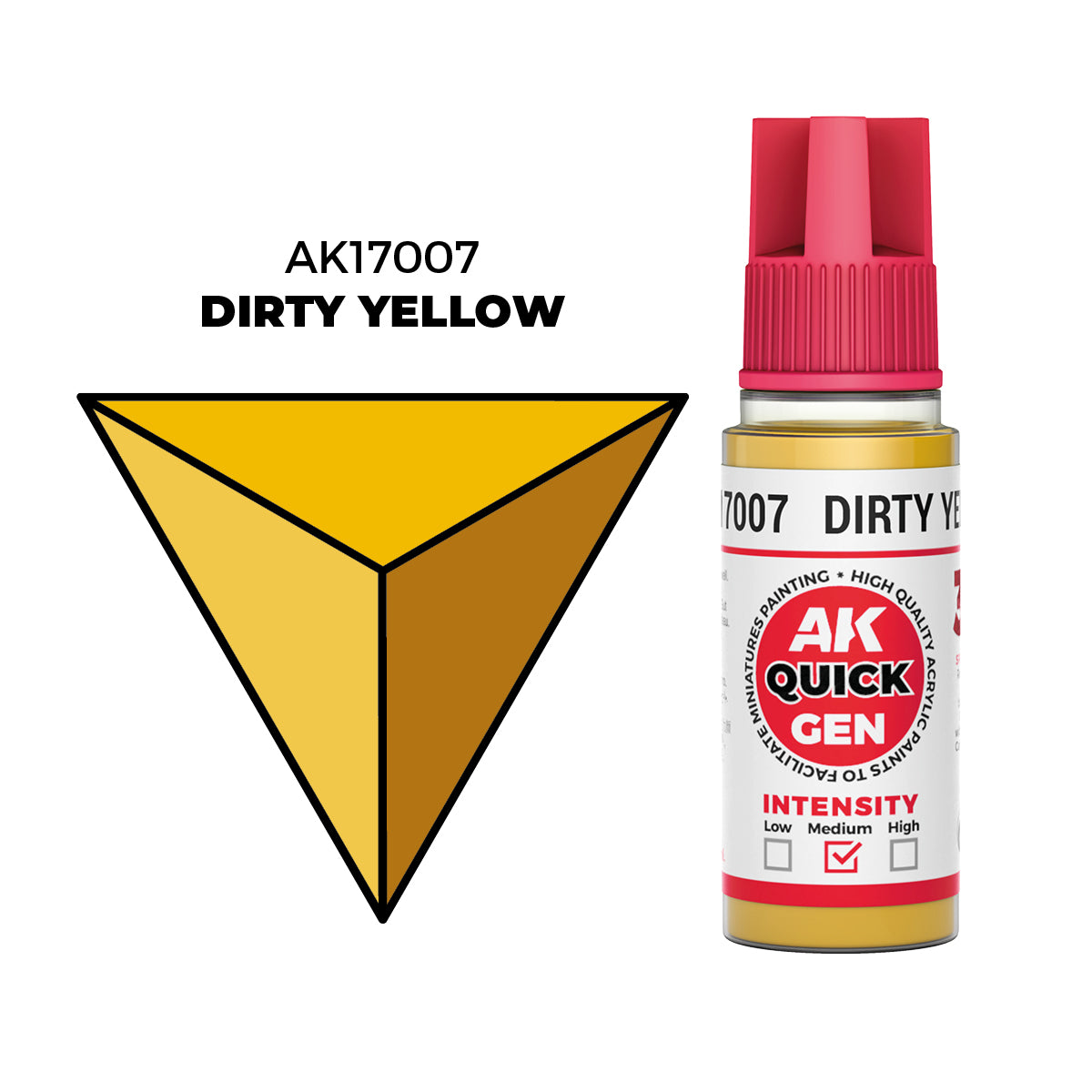 AK Interactive Quick Gen Colors: Dirty Yellow (18ml)