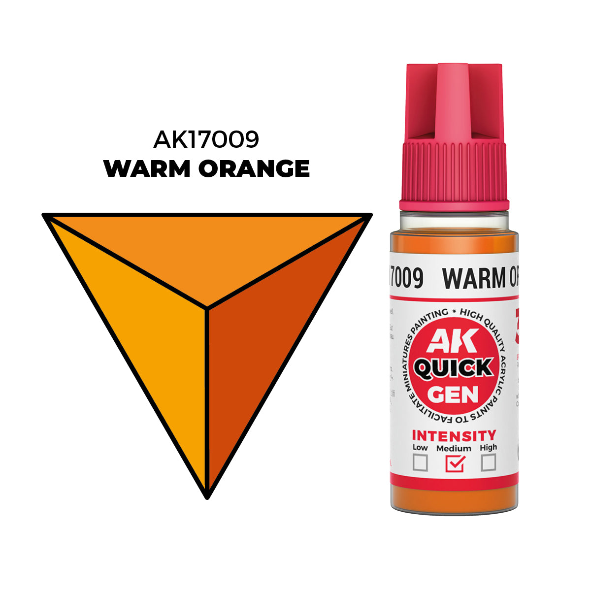 AK Interactive Quick Gen Colors: Warm Orange (18ml)
