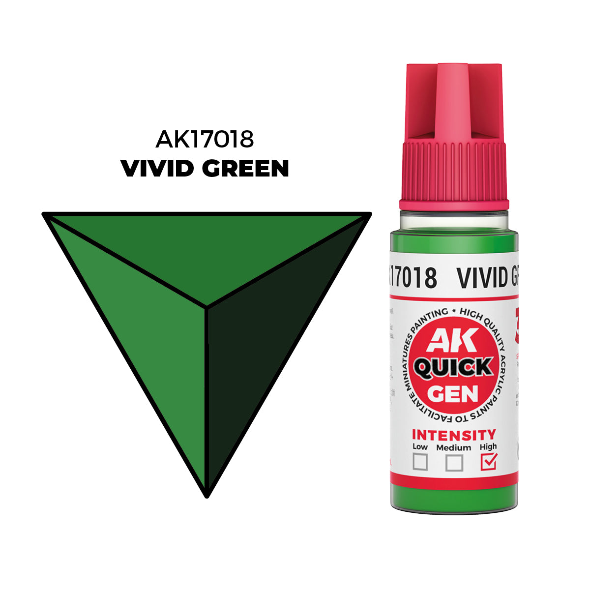 AK Interactive Quick Gen Colors: Vivid Green (18ml)