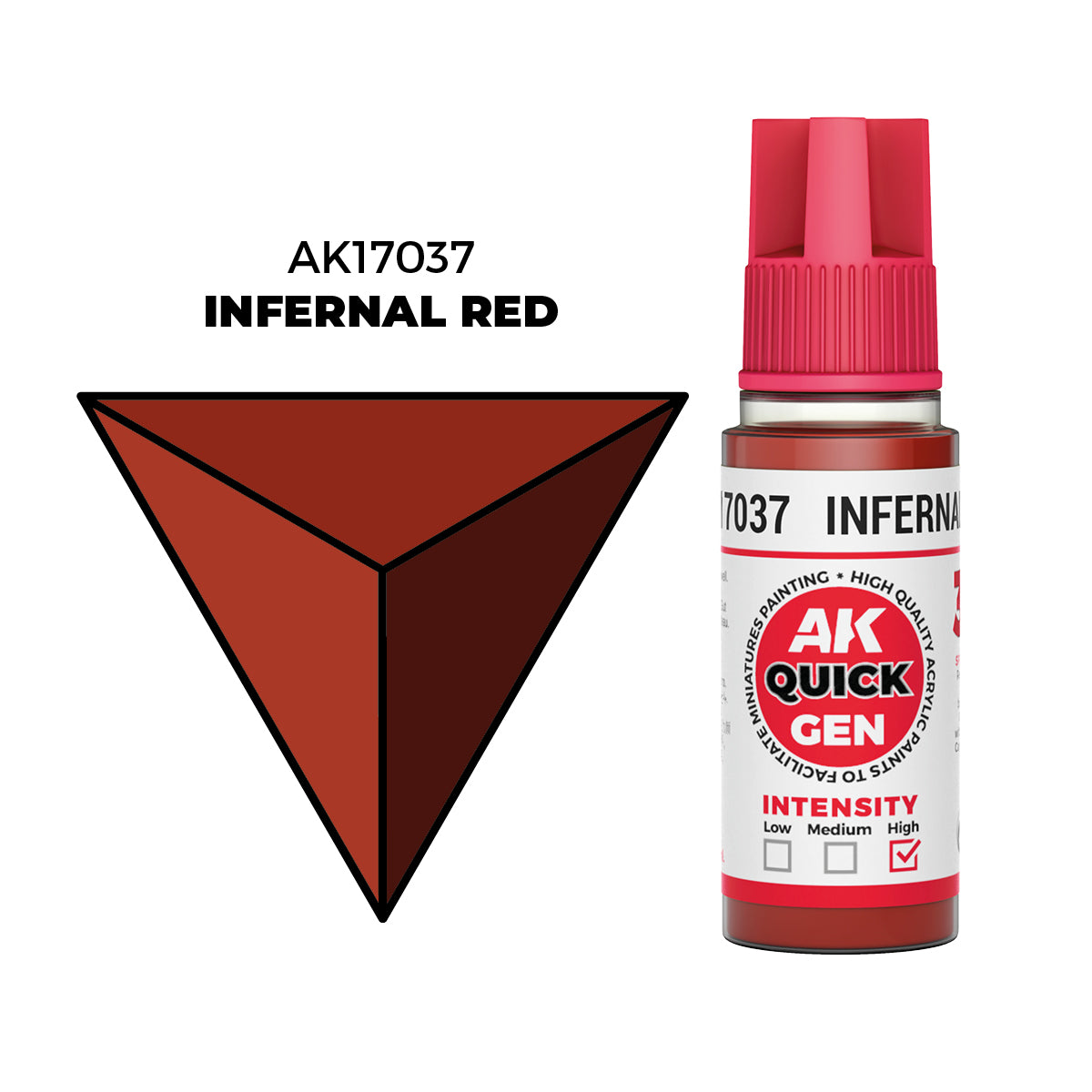 AK Interactive Quick Gen Colors: Infernal Red (18ml)