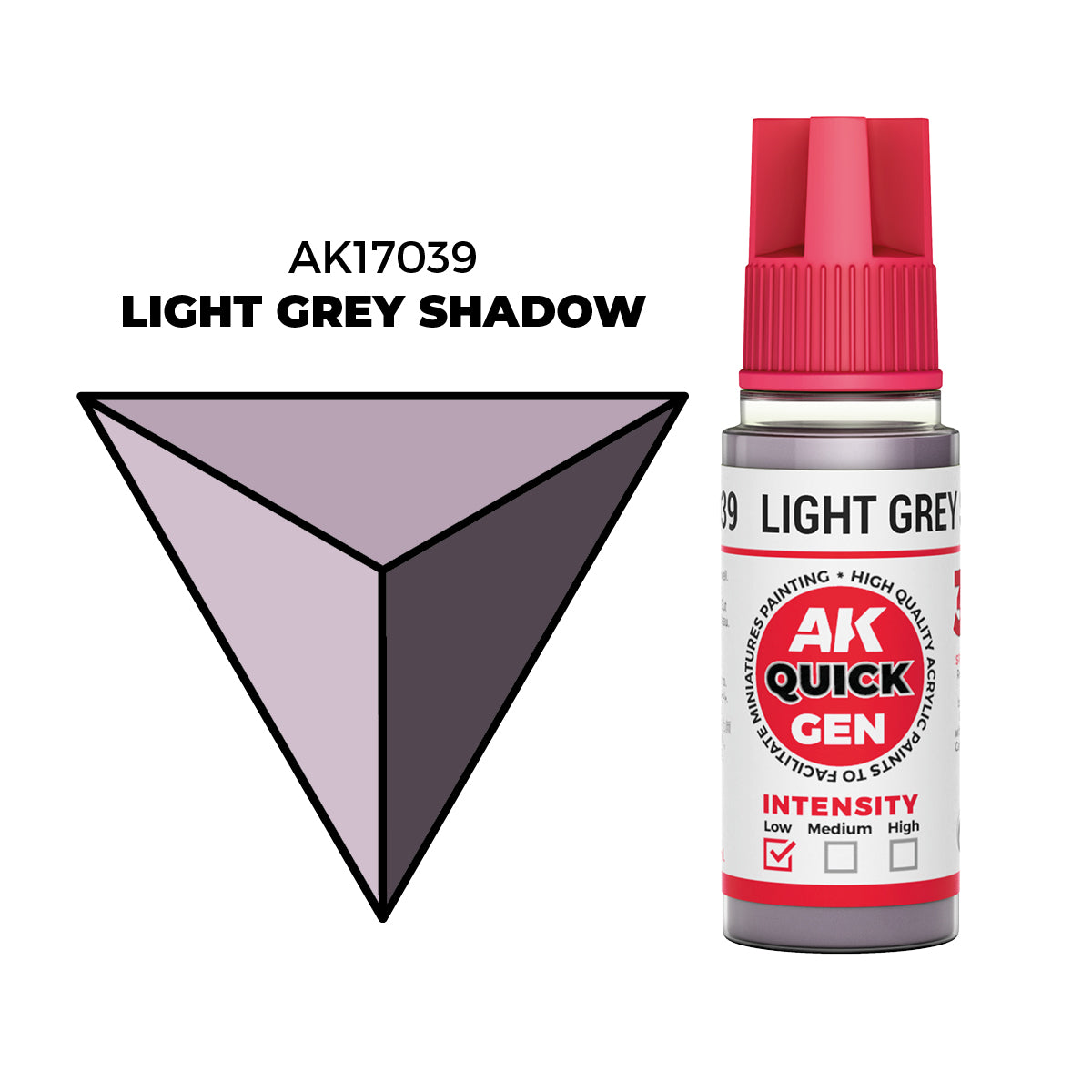 AK Interactive Quick Gen Colors: Light Grey Shadow (18ml)