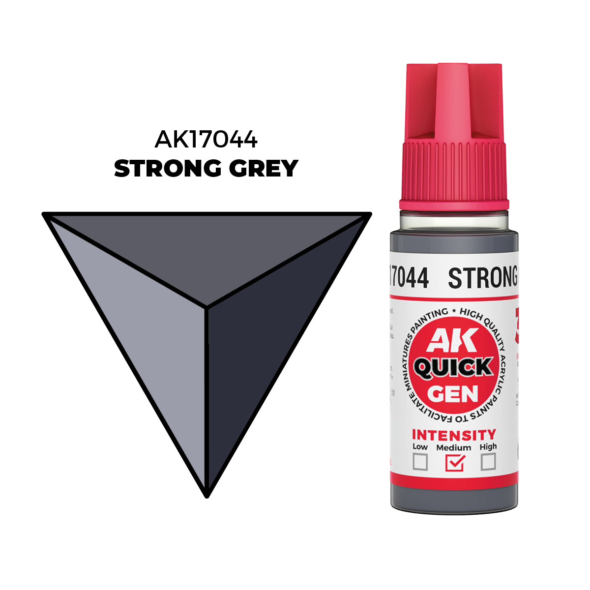 AK Interactive Quick Gen Colors: Strong Grey (18ml)