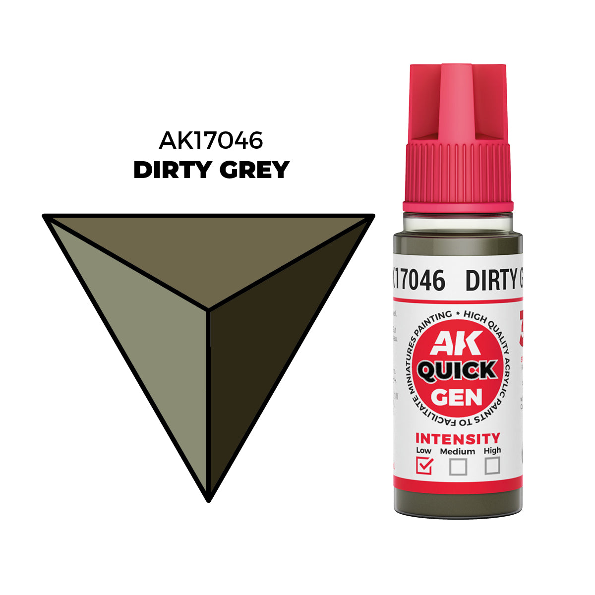 AK Interactive Quick Gen Colors: Dirty Grey (18ml)