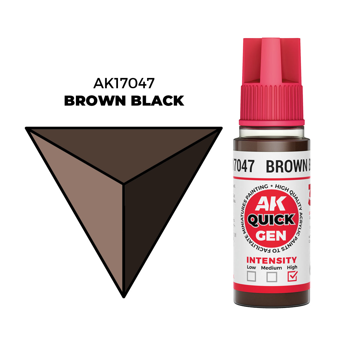 AK Interactive Quick Gen Colors: Brown Black (18ml)