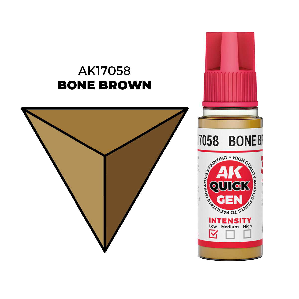 AK Interactive Quick Gen Colors: Bone Brown (18ml)