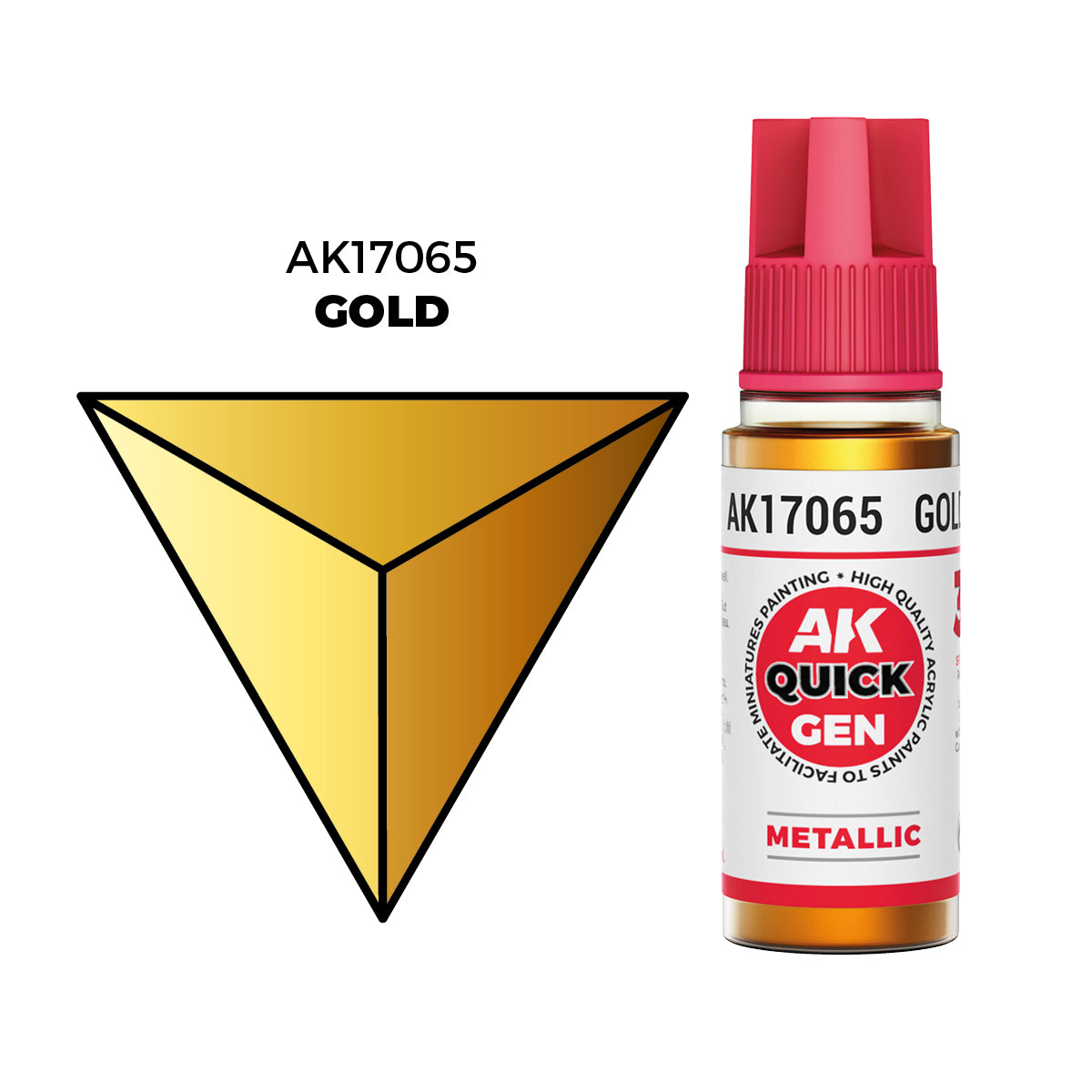 AK Interactive Quick Gen Colors: Gold (18ml)