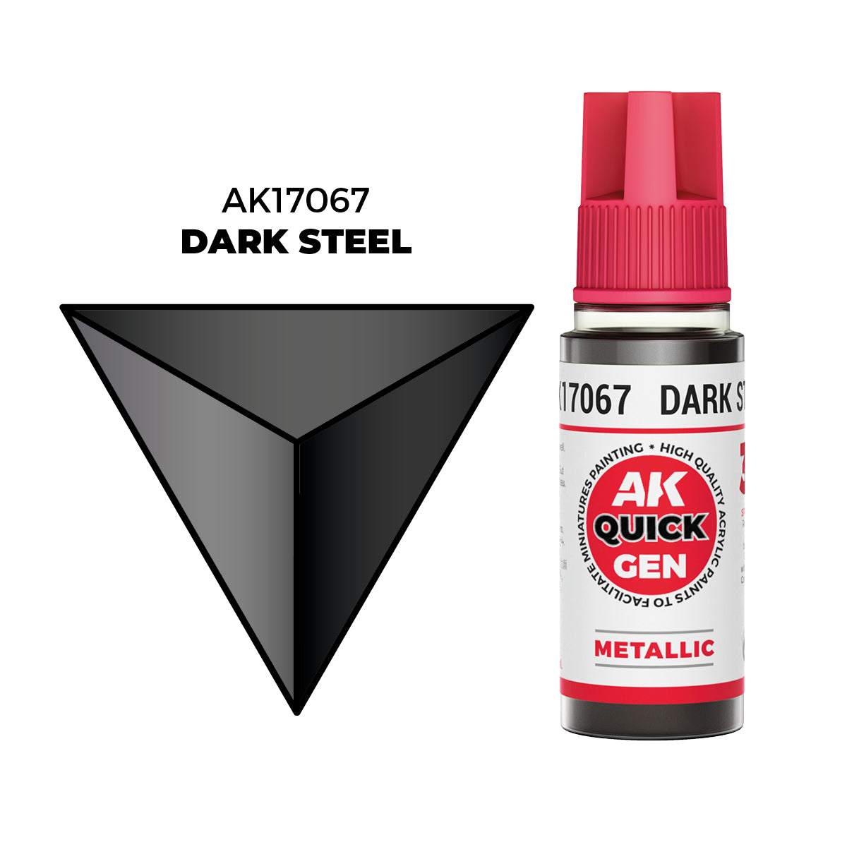 AK Interactive Quick Gen Colors: Dark Steel (18ml)